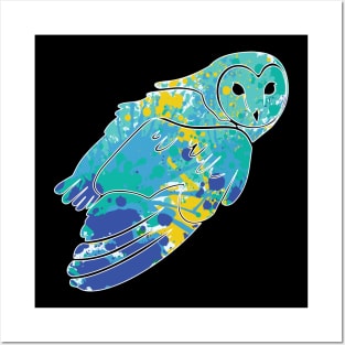 Great owl owl bird t-shirt Posters and Art